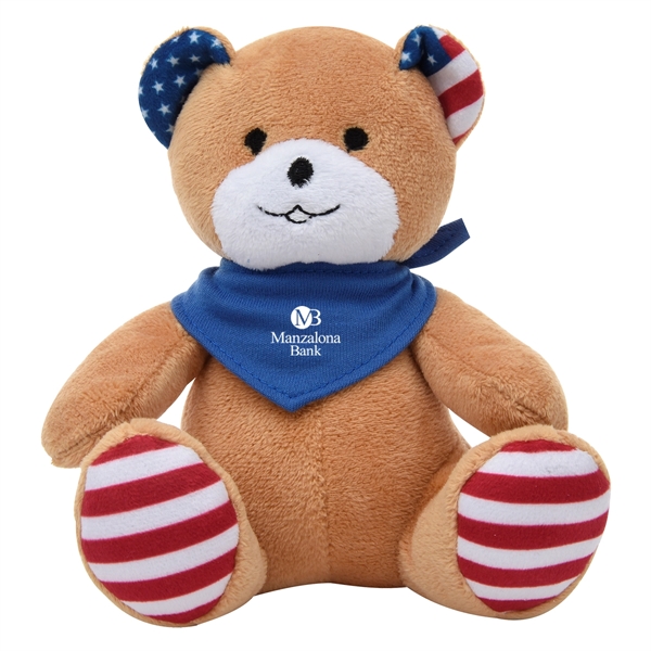 6" Patriotic Bear - 6" Patriotic Bear - Image 5 of 12