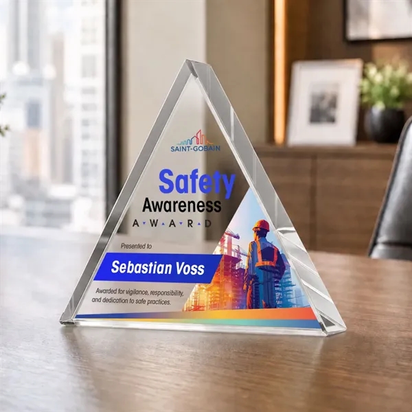Adler Triangle VividPrint™ Award - Clear