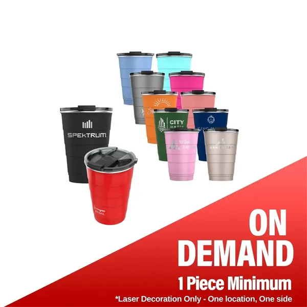 Pirani® 16oz Insulated Stackable Tumbler 2.0