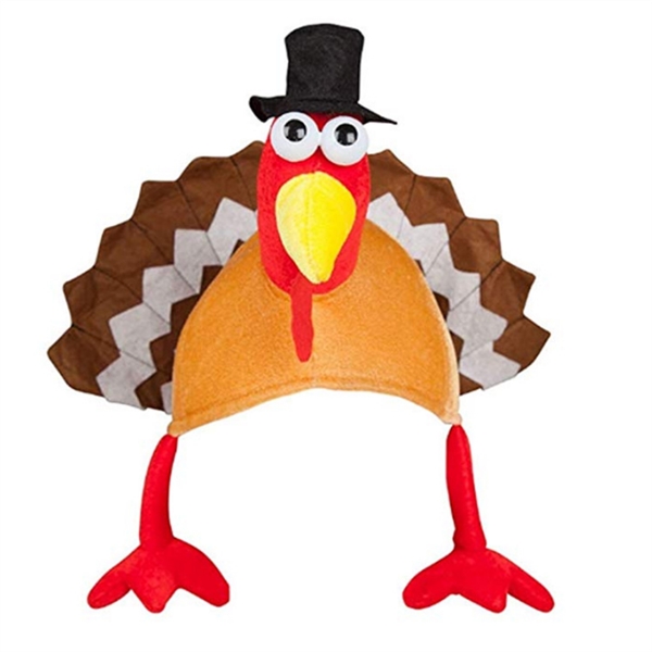 Thanksgiving Turkey Plush Hats Caps Chicken