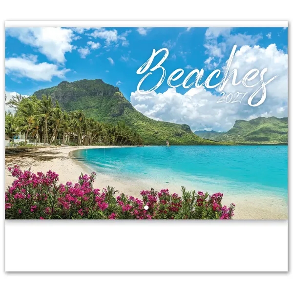 Beaches Stapled Wall Calendar