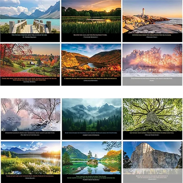 Full Color Inspirations Spiral Wall Calendar