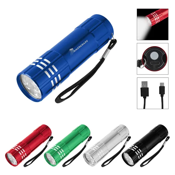 Rechargeable Aluminum LED Flashlight 2.0
