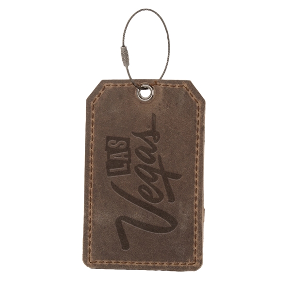 HOOPER Leather Luggage Tag - HOOPER Leather Luggage Tag - Image 1 of 4