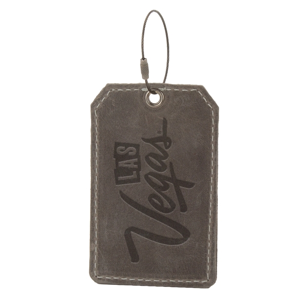 HOOPER Leather Luggage Tag - HOOPER Leather Luggage Tag - Image 2 of 4