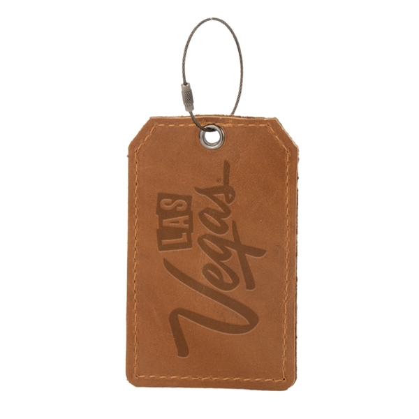 HOOPER Leather Luggage Tag - HOOPER Leather Luggage Tag - Image 3 of 4