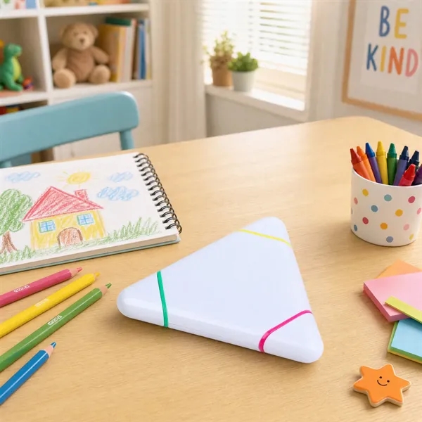 3 Color Triangular Highlighter Pen