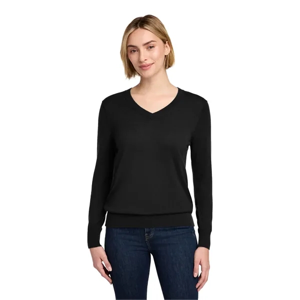 Brooks Brothers Women's Washable Merino V-Neck Sweater