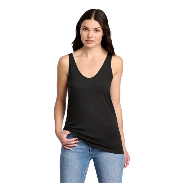 Custom District Women's Perfect Blend CVC V-Neck Tank