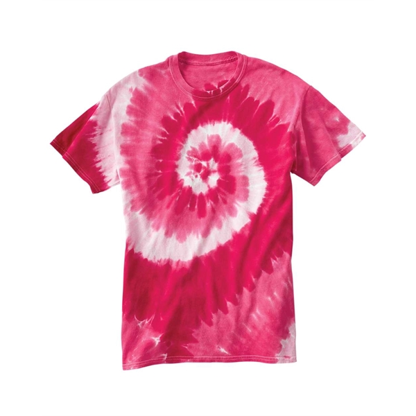 Dyenomite Multi-Color Spiral Tie-Dyed T-Shirt - Dyenomite Multi-Color Spiral Tie-Dyed T-Shirt - Image 44 of 74