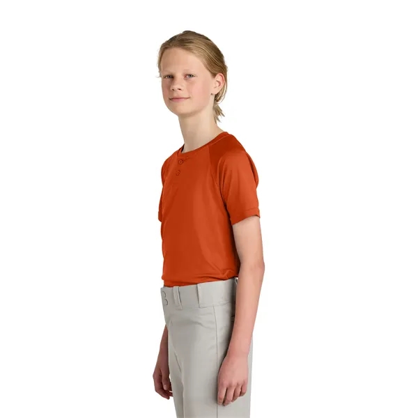 Sport-Tek Youth PosiCharge Competitor 2-Button Henley