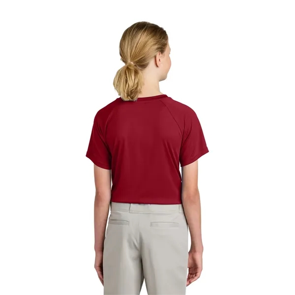 Sport-Tek Youth PosiCharge Competitor 2-Button Henley