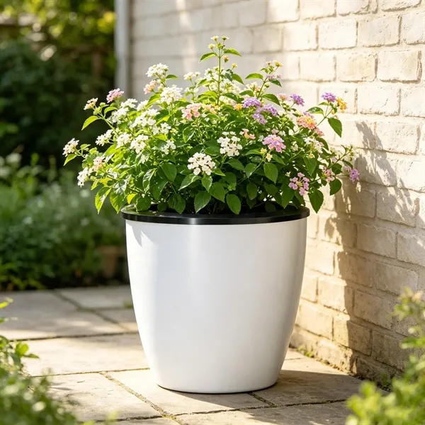 Plastic Small Self Watering Pots Planter 7"x8"