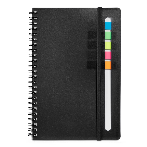 Semester Spiral Notebook with Sticky Flags - Semester Spiral Notebook with Sticky Flags - Image 1 of 4