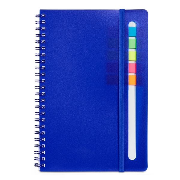 Semester Spiral Notebook with Sticky Flags - Semester Spiral Notebook with Sticky Flags - Image 2 of 4