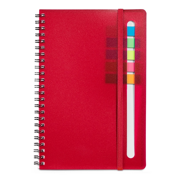 Semester Spiral Notebook with Sticky Flags - Semester Spiral Notebook with Sticky Flags - Image 4 of 4