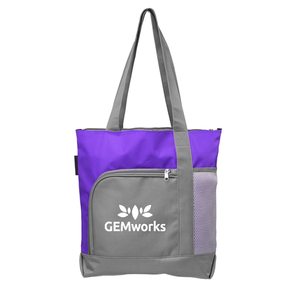 Palomar - 600D Polyester Canvas Zipper Tote - Palomar - 600D Polyester Canvas Zipper Tote - Image 3 of 4