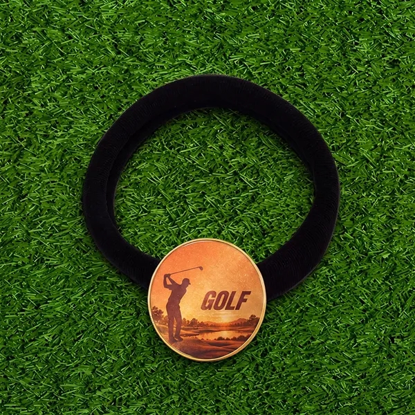 Golf Ball Marker Hair Tie