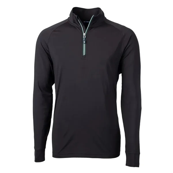 Cutter & Buck Men's Adapt Recycled Soft Knit Quarter Zip