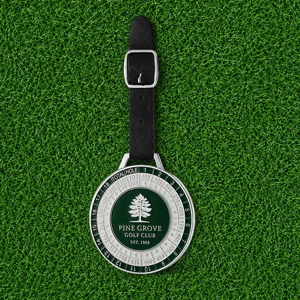 Metal Golf Bag Tag with Magnetic Ball Marker