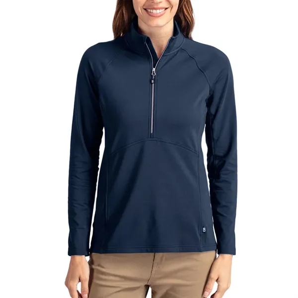 Cutter & Buck Women's Adapt Recycled Soft Knit Half Zip