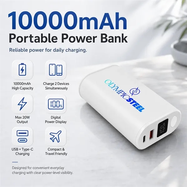 10000mAh PD 20W Portable Power Bank