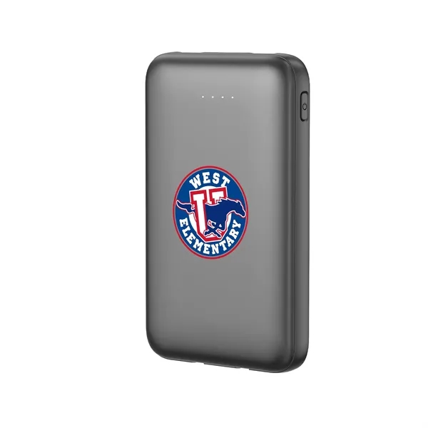 Custom 5000mAh Power Bank With Cables