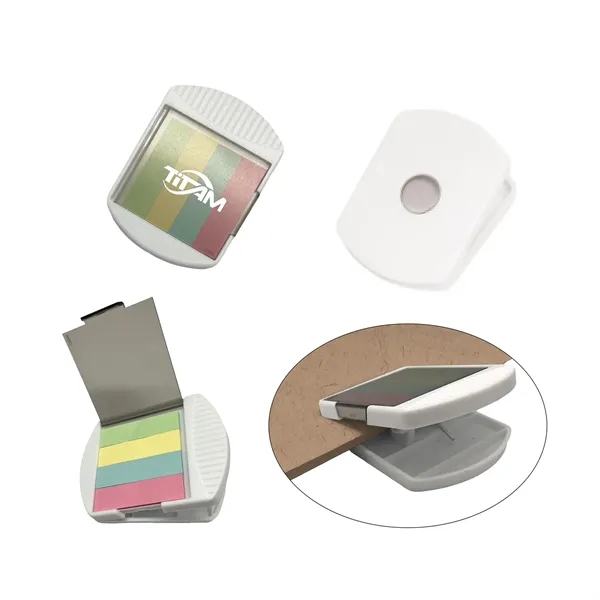 Memo Holder Clip with Magnet and Self - Adhesive Flags
