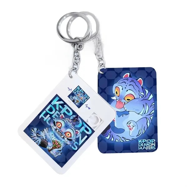 Customized 16 Palace Grids Sliding Puzzle With Keychain