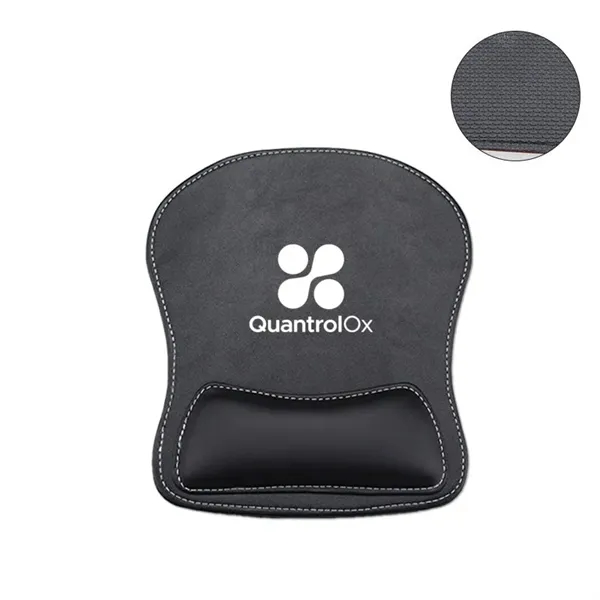 PU Leather Wrist Rest Mouse Pad