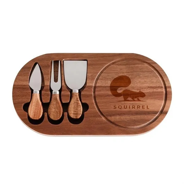 Stainless steel cheese knife 4-piece set
