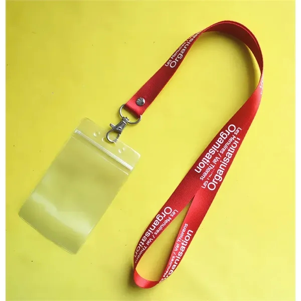 Heat-Transfer Chest Badge Exhibition Lanyard