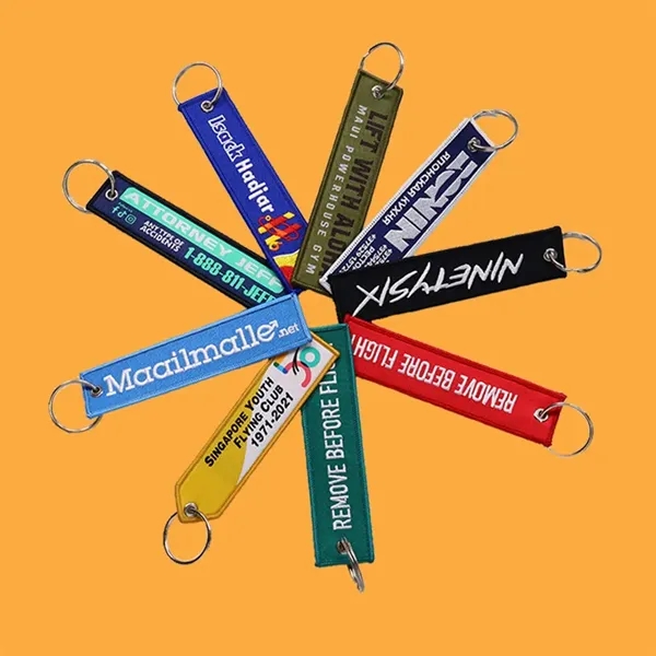 Custom Embroidery Luggage Keychain Tag