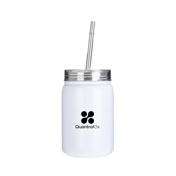 17oz Stainless Steel Mason Jar