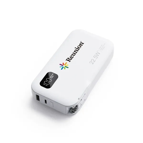 10,000 mAh Power Bank With AC Wall Plug
