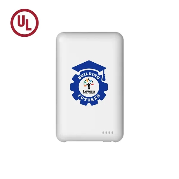 UL Listed 5,000 mAh Power Bank With Cables