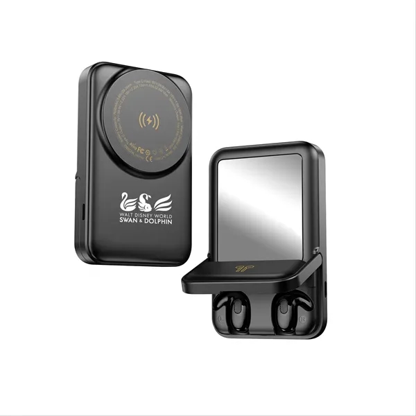 7,700 mAh Wireless Power Bank With Earphone
