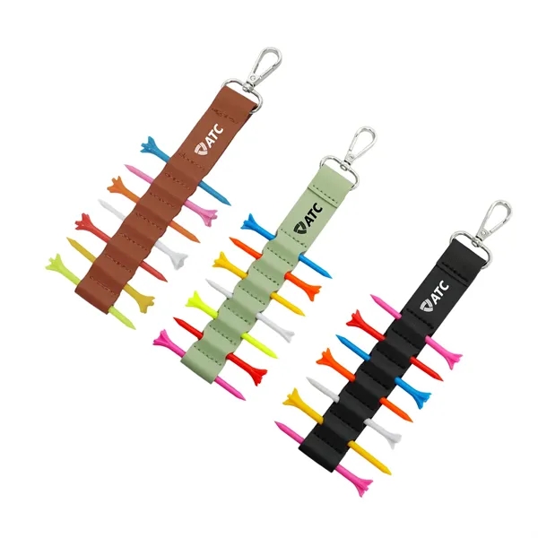 PU Golf Tee Holder (w/ 7 Tees)