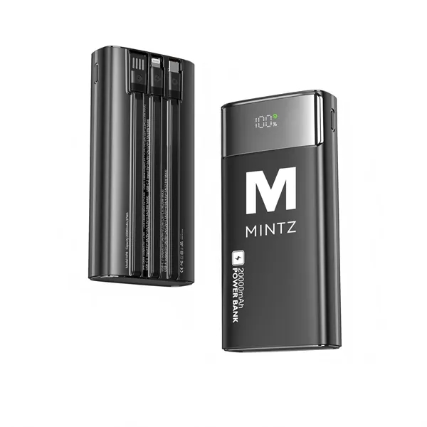 20,000 mAh Power Bank With Three Cables