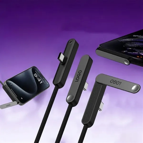 Fast Charging Cable with Stand for Gaming & Streaming