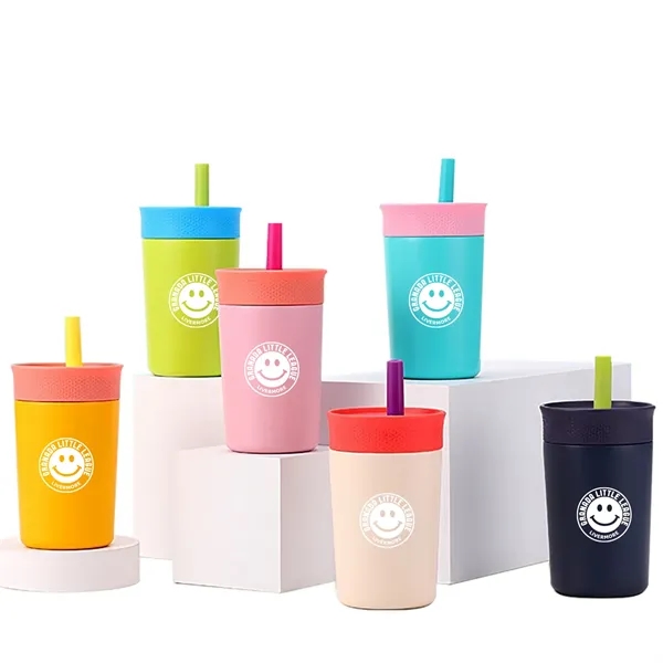 12oz Double-Wall Stainless Steel Color-Block Travel Mug