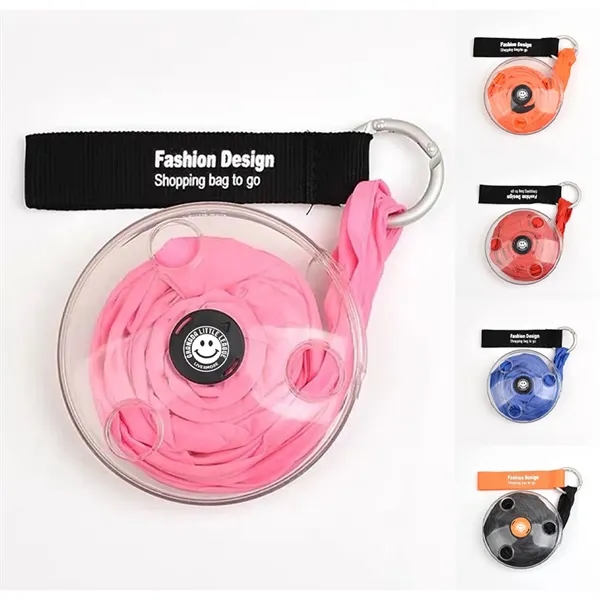 5L Disc-Shape Foldable Nylon Shopping Bag