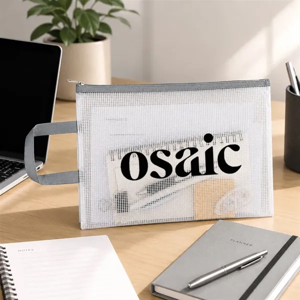 PVC Mesh File Bag