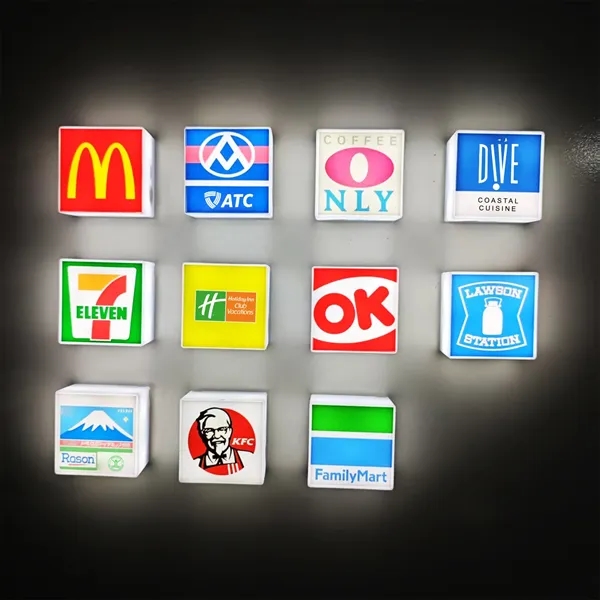 Single-Sided Magnetic LED Light Box Fridge Magnet