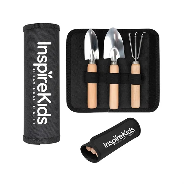 Custom Mini Gardening Tool Kit With Carrying Pouch