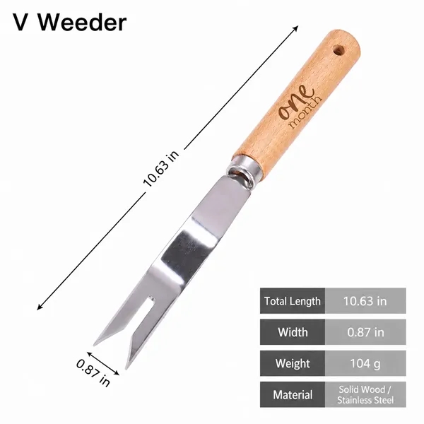 Custom V-Notch Garden Hand Weeder