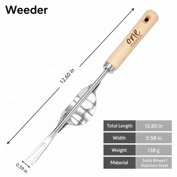 Custom Long Garden Hand Weeder With Wood Handle