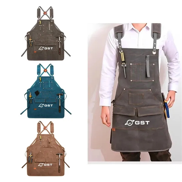 Heavy-Duty Canvas Crossback Work Apron