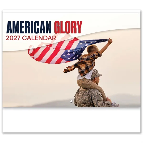Custom Full Color American Glory Spiral Wall Calendar