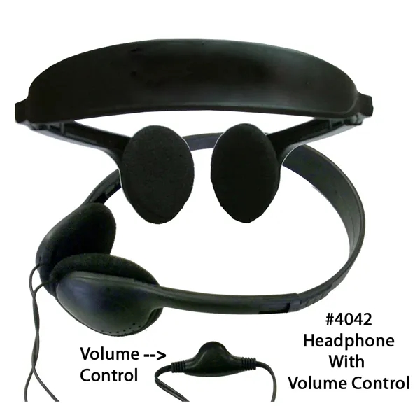 Popular Deluxe Stereo Audio Headphone with Volume Control - Popular Deluxe Stereo Audio Headphone with Volume Control - Image 1 of 1